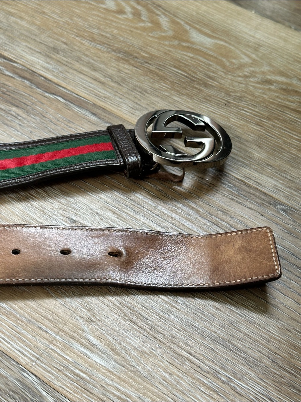 ✨ Gucci Interlocking G Web Belt – Size 75/30 - Picture 8 of 8